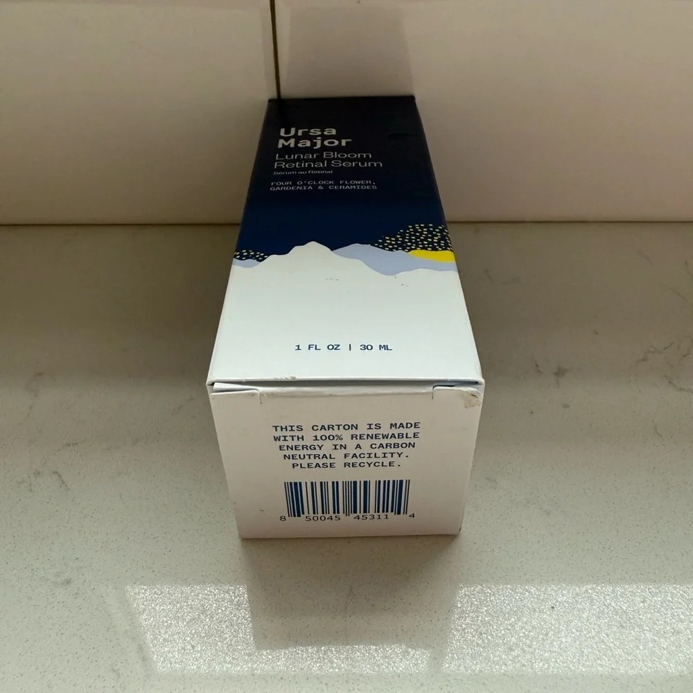 Ursa‎ Major Lunar Bloom Retinal Serum 1oz NIB | Clean Vegan Night Skincare